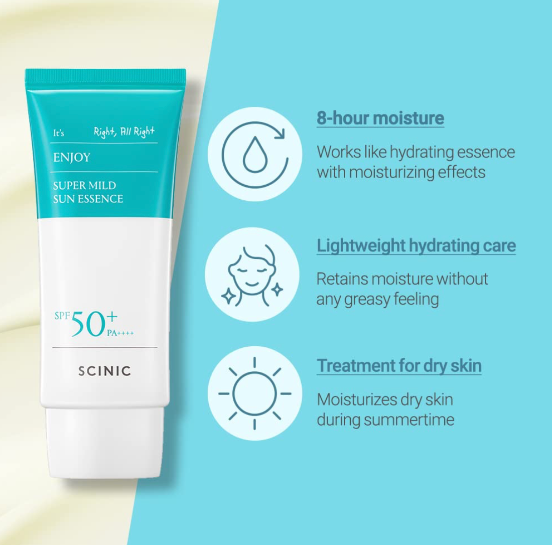 SCINIC ENJOY SUPER MILD SUN ESSENCE SPF50+ PA++++