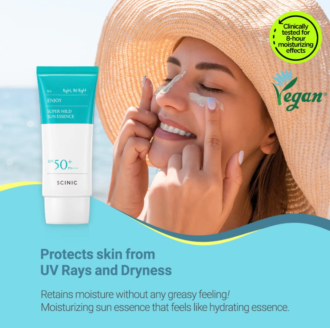 SCINIC ENJOY SUPER MILD SUN ESSENCE SPF50+ PA++++