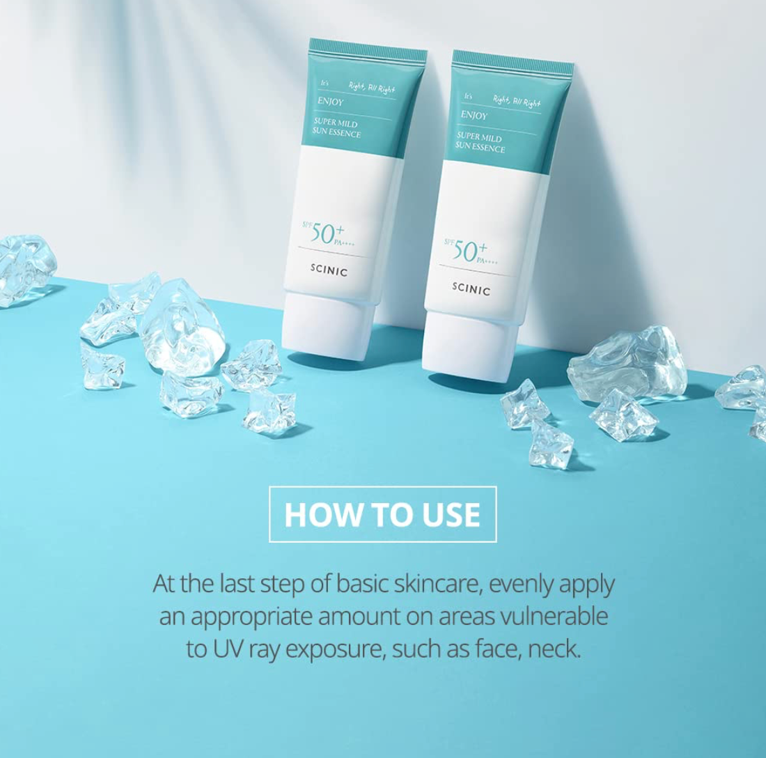 SCINIC ENJOY SUPER MILD SUN ESSENCE SPF50+ PA++++