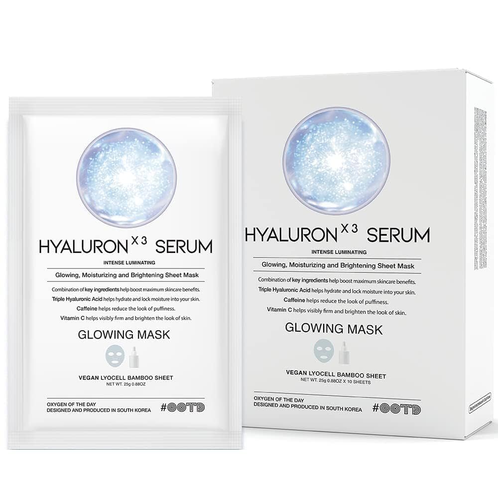 OOTDHyaluron X3 Serum Glowing Mask Set