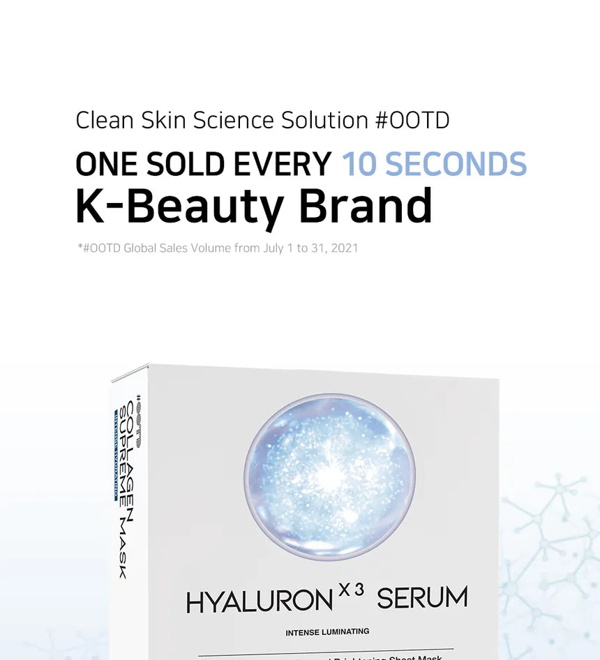 Seruma masku sets ar trīskāršu hialuronskābi(10gab)