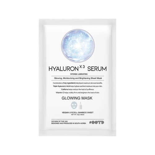 OOTDHyaluron X3 Serum Glowing Mask Set